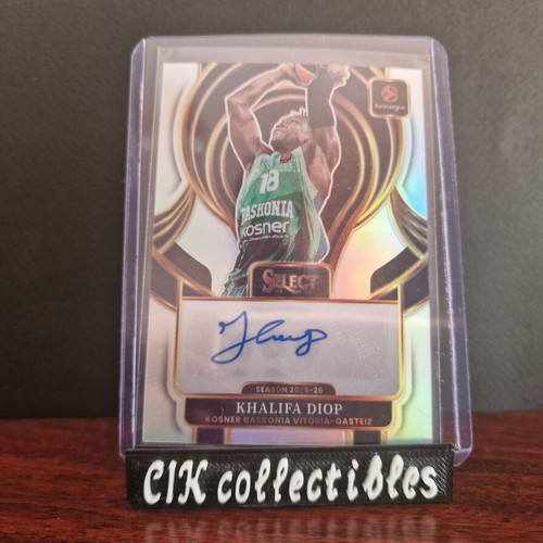 Panini Euroleague Select Basconia Khalifa Diop autograph card new
