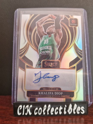 Panini Euroleague Select Basconia Khalifa Diop autograph card new
