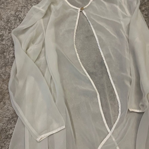 White semi-transparent Mya Style tunic like new, one size