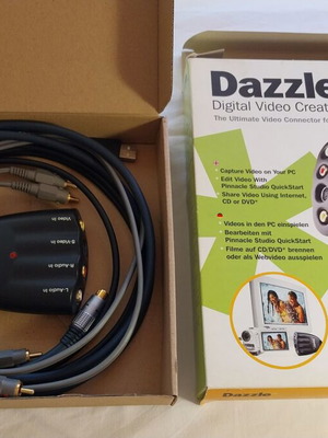Pinnacle Dazzle 80 κάρτα μετατροπής αναλογικού video σαν καινούργιο με καλώδια