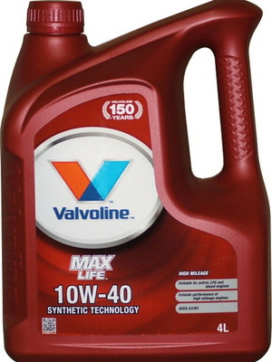 Valvoline Max Life 10W40 4L καινούριο λιπαντικό κινητήρα