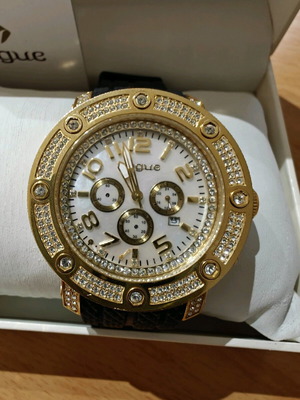 Vogue women's watch like new, black and gold