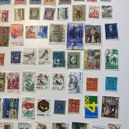 Norway 100 different used stamps, sealed