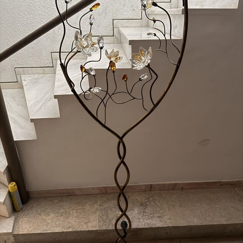 Floor lamp with Swarovski like new