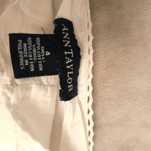 Ann Taylor Crop Top new, white, size XXS