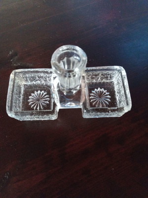 Antique salt and pepper set unused