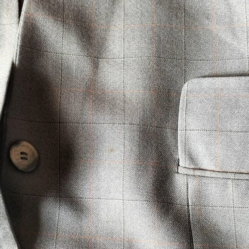 Men's suit gray used with jacket and trousers size M