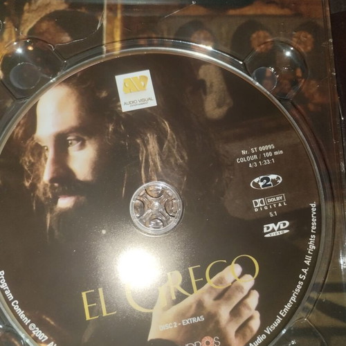 El Greco DVD used, movie by Giannis Smaragdis with subtitles