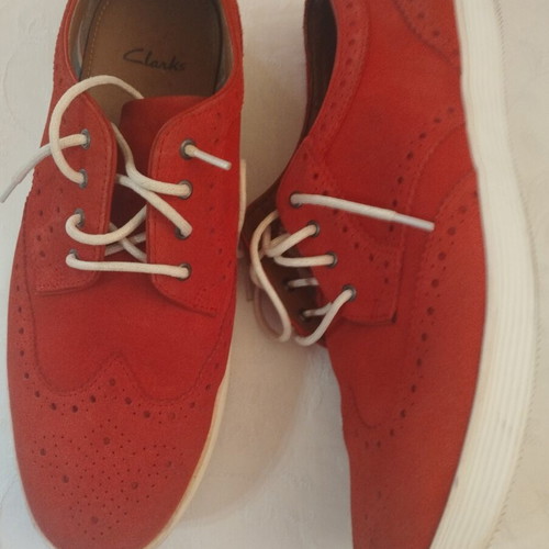 Clarks men's suede shoes like new, size 42