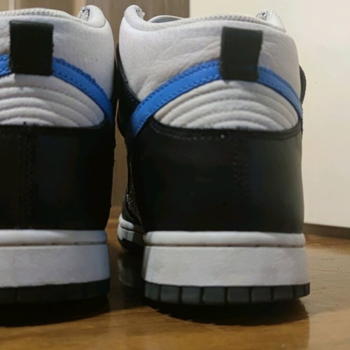 Nike Dunk sneakers like new, white-black-blue, size 42.5