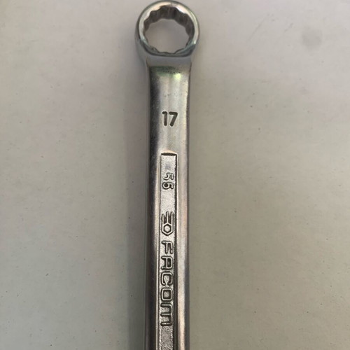 Facom 55 Deep Offset Double Polygon Wrench 16x17mm used