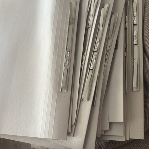 Thin file folders with clip pack of 30 Salko new