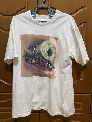 Supreme Braces Tee White Size L like new