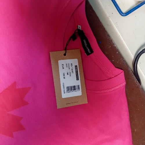 Dsquared2 cotton short-sleeve pink new