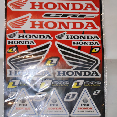 Honda CRF vinyl stickers new, UV resist, 42x28cm