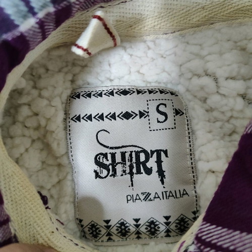 Piazza Italia Shacket women's S purple cotton like new
