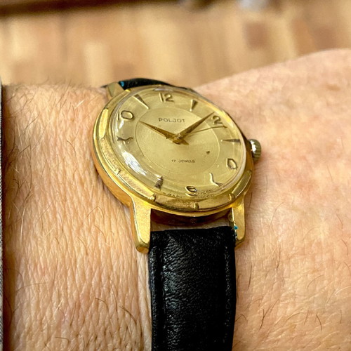 Poljot mechanical watch used, Russian made 1960