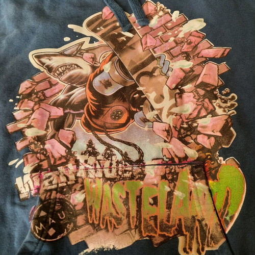 Maui kids' sweatshirt used, size 14, blue with faded color