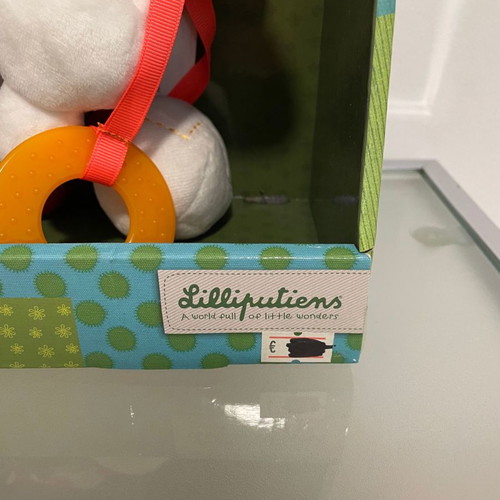 #ΠΡΟΣΦΟΡΑ # LILLIPUTIENS “John Activity Cock Toy 86613 baby plush toy teether | Giannis Kokkoros