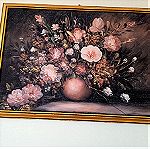  πίνακας με λουλούδια