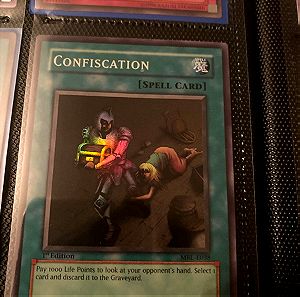 CONFISCATION YUGIOH CARD