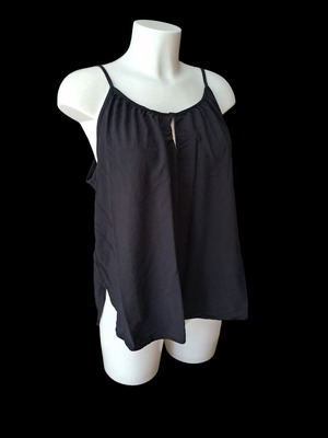 Summer sleeveless top used, size L, black H&M