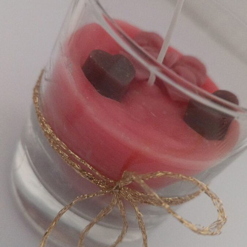 Candle in glass with blackberry scent new