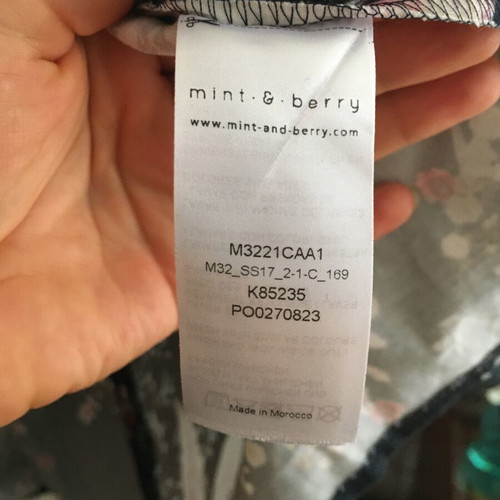 Mint & Berry romantic cotton dress, size 38/M