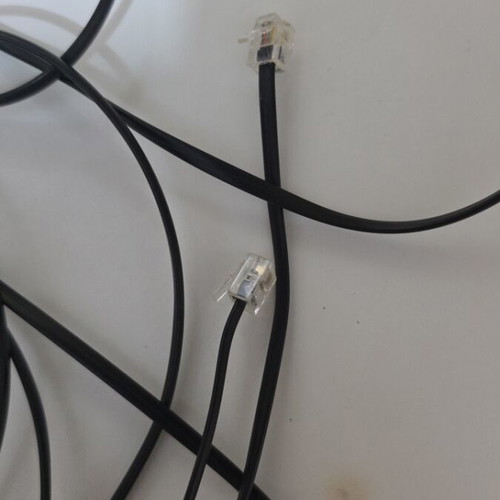 Telephone cable black new