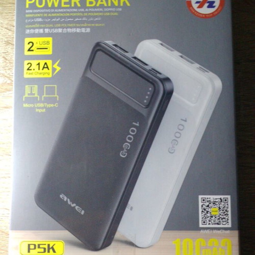 Power bank 10000mAh black Awei new