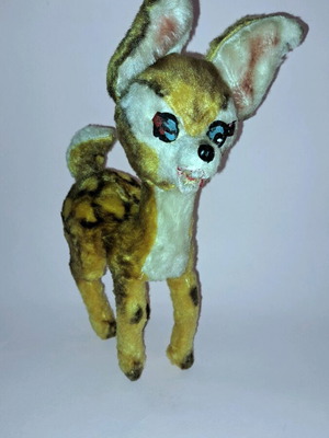 Rudolph vintage fawn 60s like new, height 33 cm