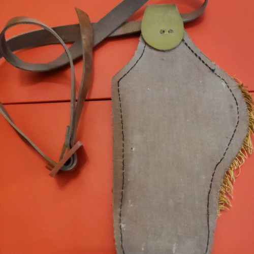 Children's leather holster used, collectible retro