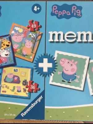 Peppa Pig Memory game used with missing pieces