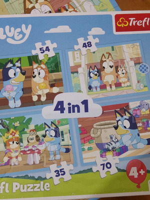 Παζλ Bluey 4 σε 1 μεταχειρισμένο, λείπει ένα κομμάτι