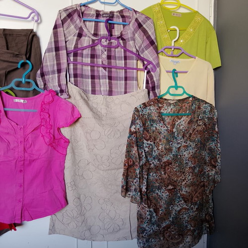 Women's clothing lot L/XL, multicolored, various brands