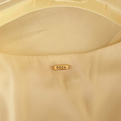 Doca dress beige medium crepe polyester like new