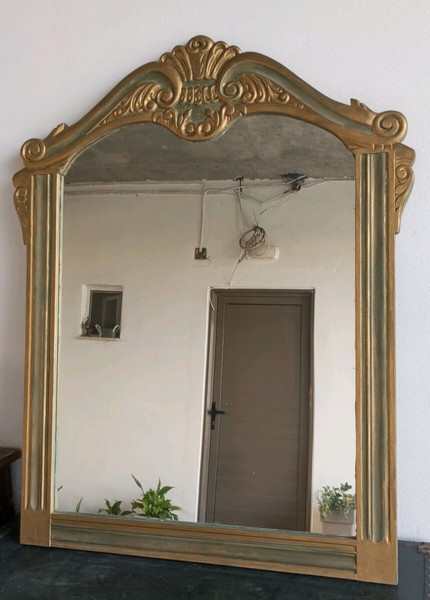 Vintage ξύλινος καθρέπτης, Υ110×Π82