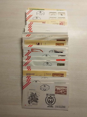 Φάκελοι Αυστρίας FDC σαν καινούργιο, πακέτο 34 τεμαχίων