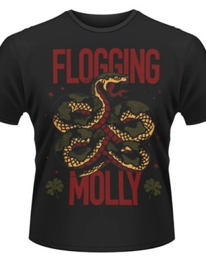 Flogging Molly Unisex T-shirt Snake καινούργιο, μέγεθος S, μαύρο