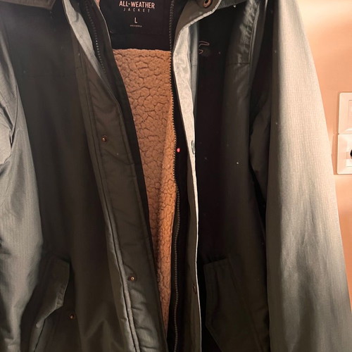Hollister men's jacket used, green, size L