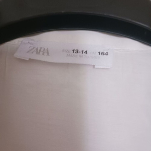 Zara white short shirt like new, size 164 for 13-14 years
