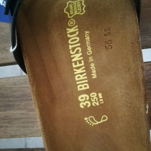 Birkenstock Madrit sandals new, size 39 EU, black patent leather