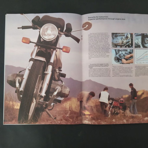 BMW R45/R65 1979 motorcycle advertising brochure used