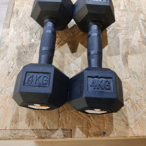 Dumbbells with rack, like new fitness equipment