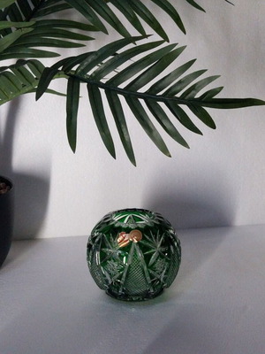 Βάζο Emerald Green Nachtmann Rom Bleikristall καινούργιο, χειροποίητο Γερμανίας 50'-60'