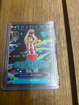 Sasha Vezenkov 2025-26 Origins EuroLeague Originals Turqoise 2/25 κάρτα καινούργιο