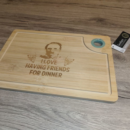 Bamboo Cutting Board 30x20cm with Engraving, New