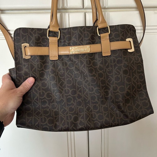 Calvin Klein brown handbag like new