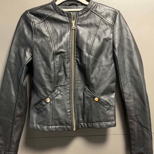 Sinsay black leather jacket like new, size XXS