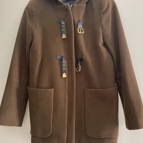 Zara duffle coat used, green, size S